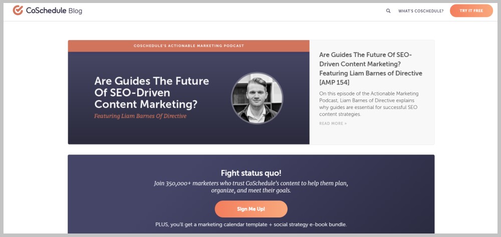 CoSchedule Blog - Best Website to Learn Digital Marketing for Free - Nixupken
