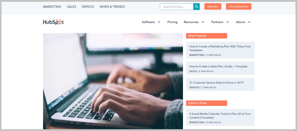 HubSpot Blog - Best Website to Learn Digital Marketing for Free - Nixupken