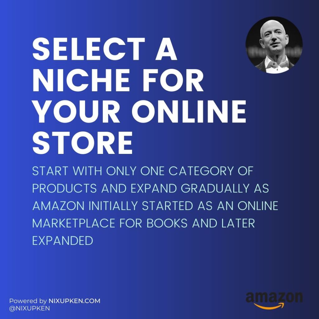 Select A Niche for Your Ecommerce Business Store - Nixupken