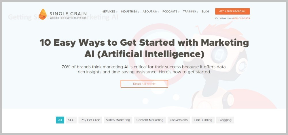Single Grain Blog - Best Website to Learn Digital Marketing for Free - Nixupken