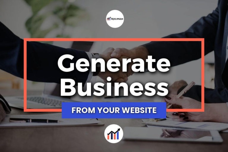 Generate Business From Your Website (Featured Image) - SyncWin