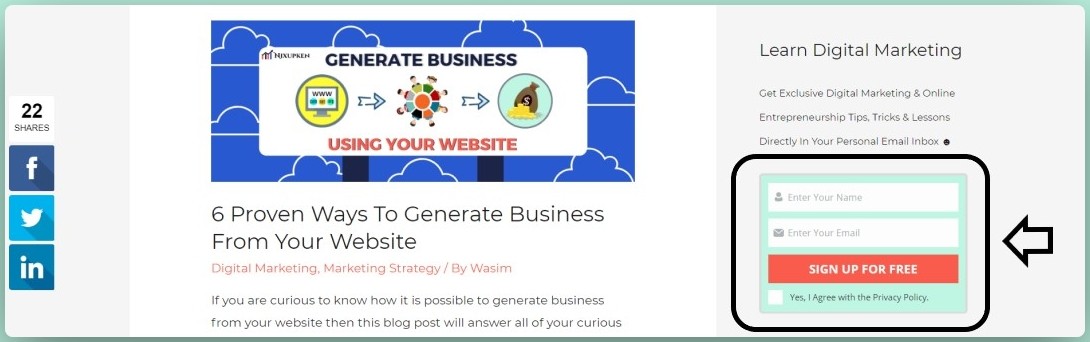 Subscription Form