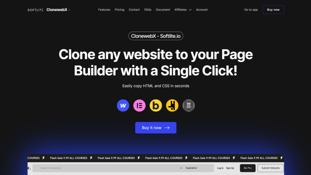 ClonewebX - Featured Screenshot - SyncWin