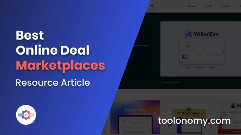 Online Deal Marketplaces - Featured Image - Toolonomy