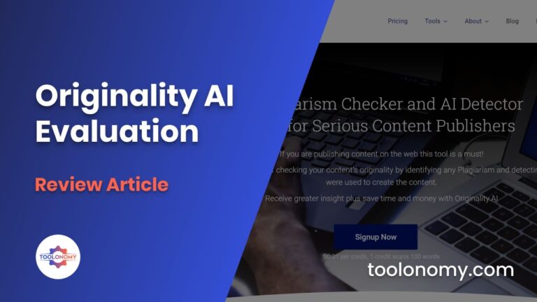 Originality AI Review - Featured Image - Toolonomy